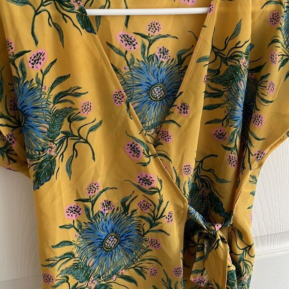 Madewell Silk Wrap Top - Picture 4 of 7